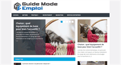 Desktop Screenshot of guide-mode-emploi.com
