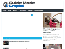 Tablet Screenshot of guide-mode-emploi.com